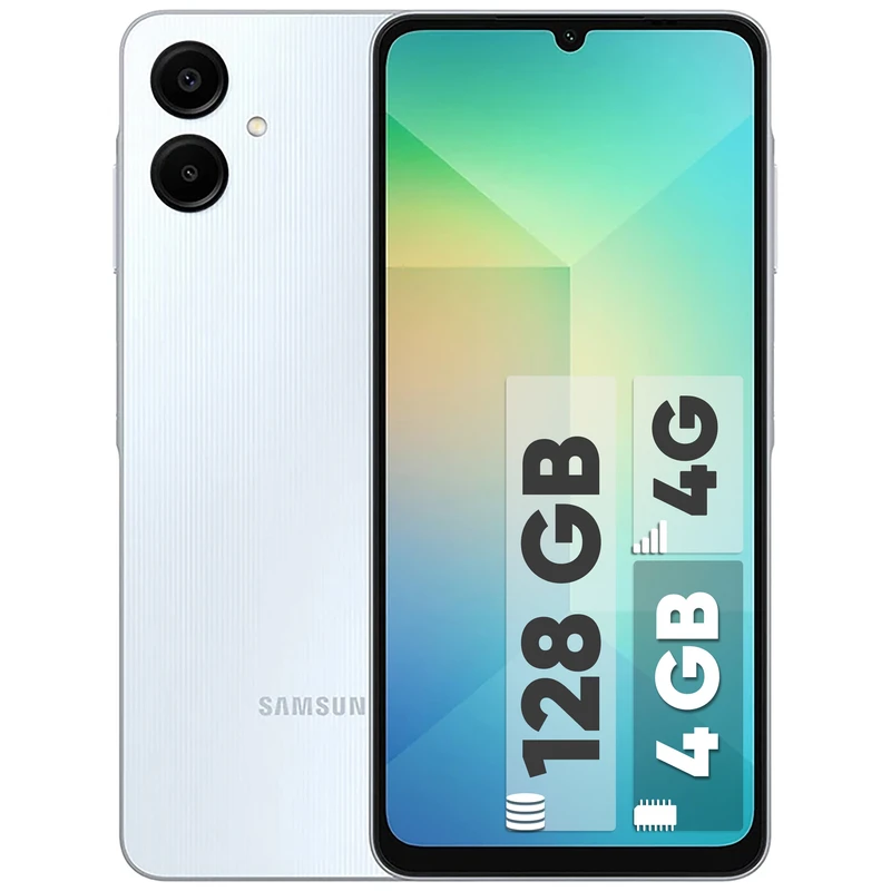 گوشی موبایل سامسونگ Galaxy A06 دو سیم کارت | 128 گیگابایت حافظه و 4 گیگابایت رم | چین