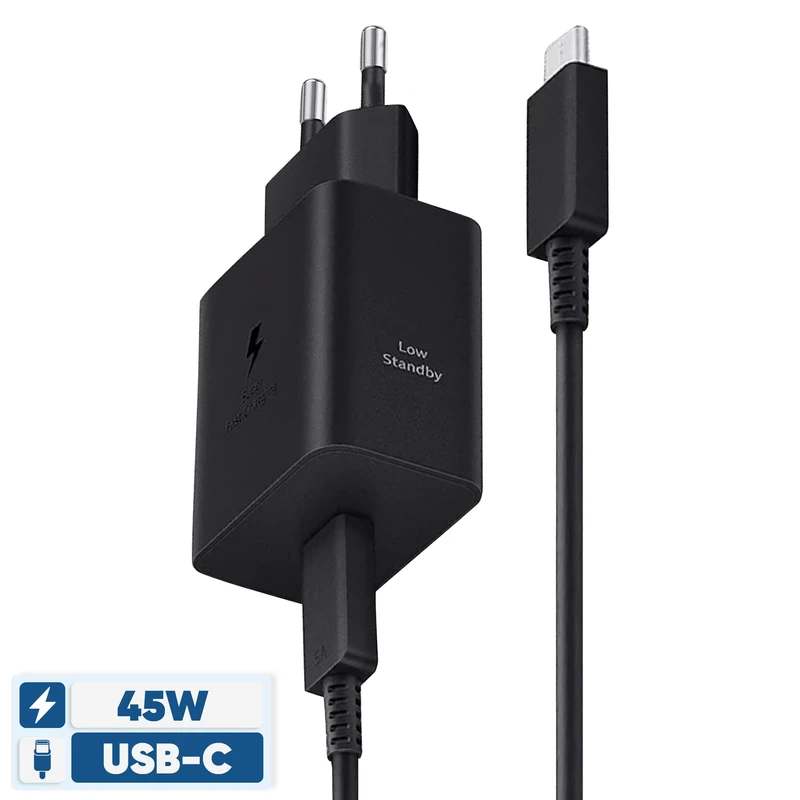 شارژر دیواری سامسونگ 45 وات مدل EP-T4511 Low Standby به همراه کابل 1.8 متری | چین
