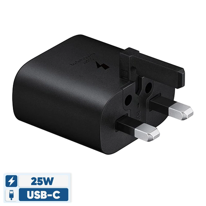 شارژر دیواری سامسونگ 25 وات مدل EP-TA800 سوپر فست شارژ PD 3.0 و PPS سه پین | چین